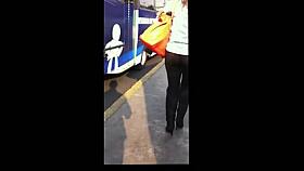 Sin calzon en mallas muy transparentes