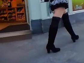 Amazing voyeur clip with upskirt scenes 2