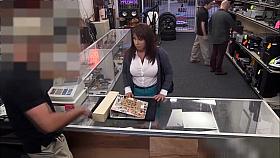 Hot MILF sells everything even her pussy for money