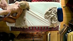 Oiledup massage babe gets pounded