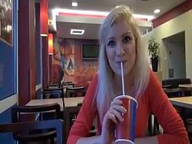 Guy Picks Up Hot Blonde Chick and Fucks Her in Public Bathroom