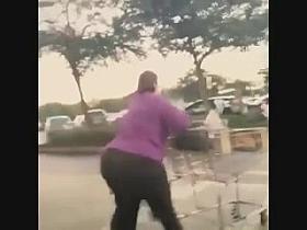 Phat Assed White BBW Leaving Walmart