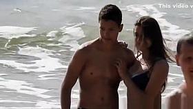 Beautiful young girl with big breasts