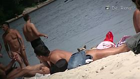 Very nice women with delicious forms having fun on the beach