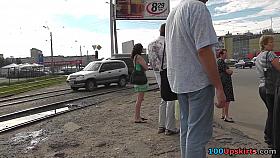 Teenage upskirt of hawt booty and precious belt