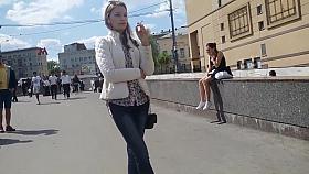 smoking fetish candid girl #319