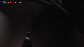 Outstanding redhead gal upskirt movie scene