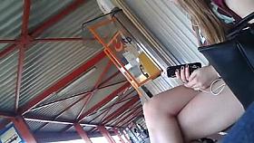 hot teen legs candid