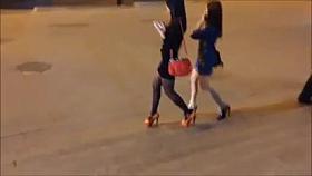 candid ukrainian girls High heeels
