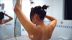 Stunning Girl Spied In Bathroom