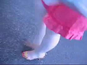 Candid Legs on a Street