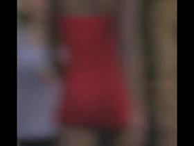 Blonde Skinny in Too Short Miniskirt in Vegas