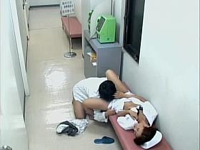 Delicious nurse creampied in spy cam medical video