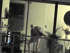 Woman spied through her apartment window