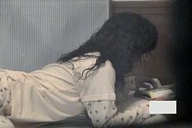 Spy cam records masturbation of the girl before night