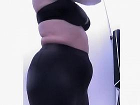 Mature beachgoers get caught on camera showering