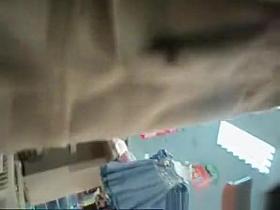 Purple panties in supermarket