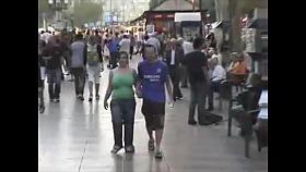 Candid BBW Busty Green Tanktop