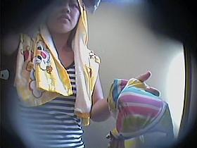 Small titted Asian washes body and puts on lingerie dvd TO-3961