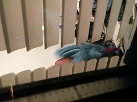 Ghetto girl peeped in her own home