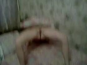 Russian whore prostitute Lisa posing on bed