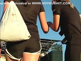 Tight pants and shorts ass