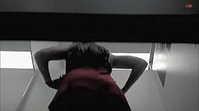 Super horny black bra show from unaware changing room girl