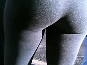 Bubbly ass with a gap between thighs