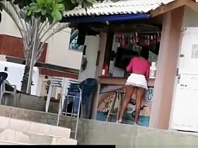 Latin sexy ass chick wearing no panties