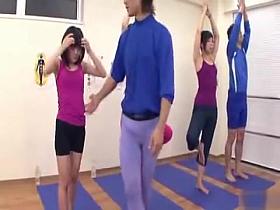 Japanese erection at the gym