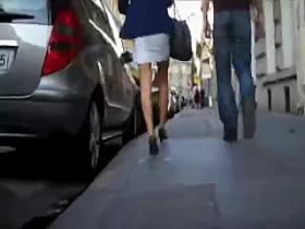 Voyeur her sexy legs & high heels