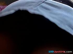 Ultra mini denim petticoat movie