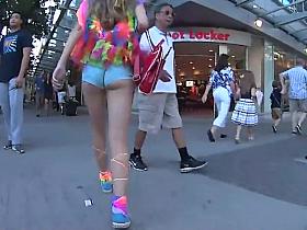 Rave girl's ass and attributes