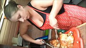 nasty Poland blond bitch whit bigtits chicken sales girl