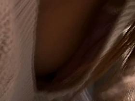 Hot Asian with gorgeous breasts in a downblouse porno video