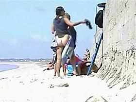 Hidden beach voyeur milf video