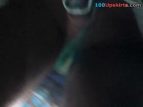 Rainy day hawt teenie up petticoat