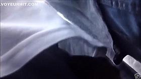 Brazilian guy tries to rub his penis against her ass