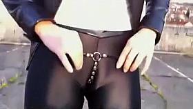 My lady looks amazing in her kinky outfit