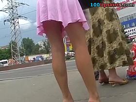 Hawt hottie in pink petticoat