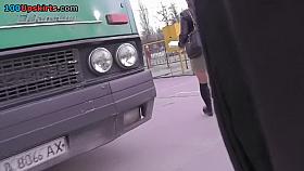 White panty up striped petticoat