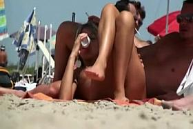 Hot Milf on Nudist Beach By TROC