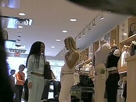 A compelling street candid voyeur video