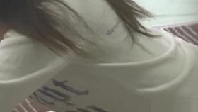 Asian beauty masturbates