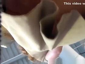 Woman in dress has her ass upskirted