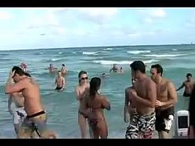 Jessica Alba - Purple Bikini Beach Voyeur