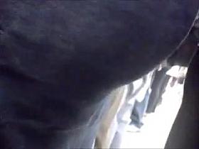 Encoxada 184: Cock Outta his pants N a young babe