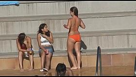 candid swimmingpool compilation