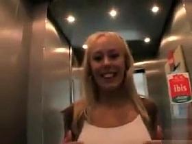 Milf gives a blowjob on the bus