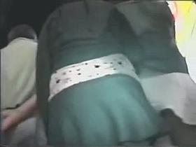 Hot voyeur up skirt action on the streets of Austria